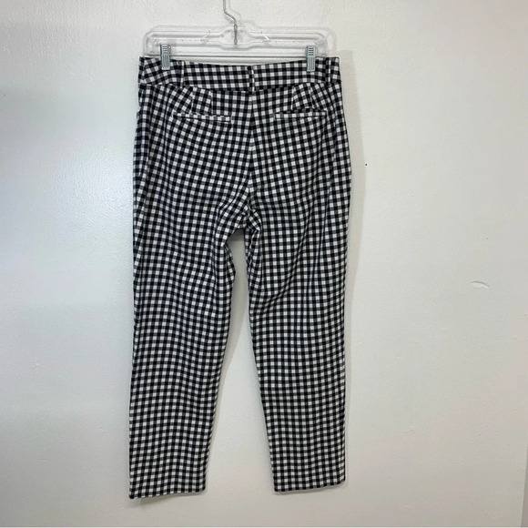 Talbots Pants‎ Woman 6 Curvy  Hampshire Ankle Black Gingham Pockets Stretch - Picture 5 of 11
